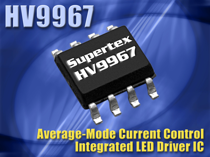 Supertex LED Driver Delivers Superior Current Accuracy with Integrated MOSFET