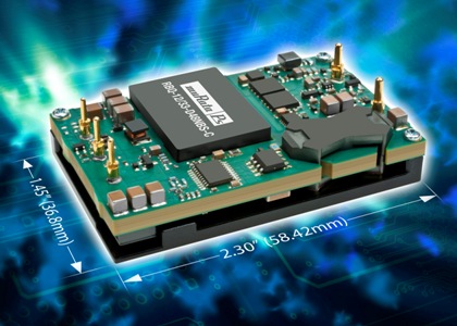 Quarter-brick converter delivers up to 400 W for telecom applications