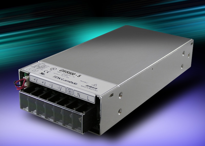 TDK-Lambda GWS500 power supply family expands with two low output voltage models