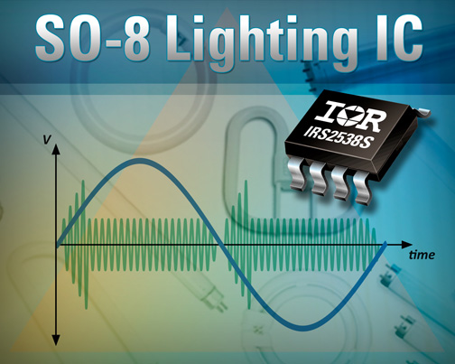 IRs IRS2538DS control IC replaces magnetic ballasts in fluorescent lamps