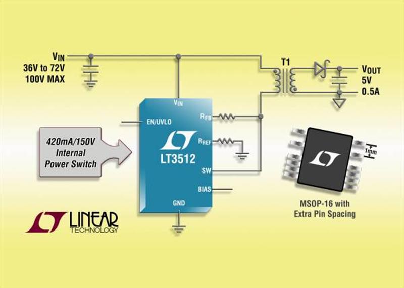 High Voltage Isolated Monolithic Flyback Regulator Simplifies Design & Eliminates Optocoupler