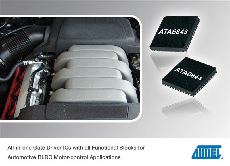 Atmel Launches Integrated Gate Driver ICs  for Automotive BLDC Motor-control Applications