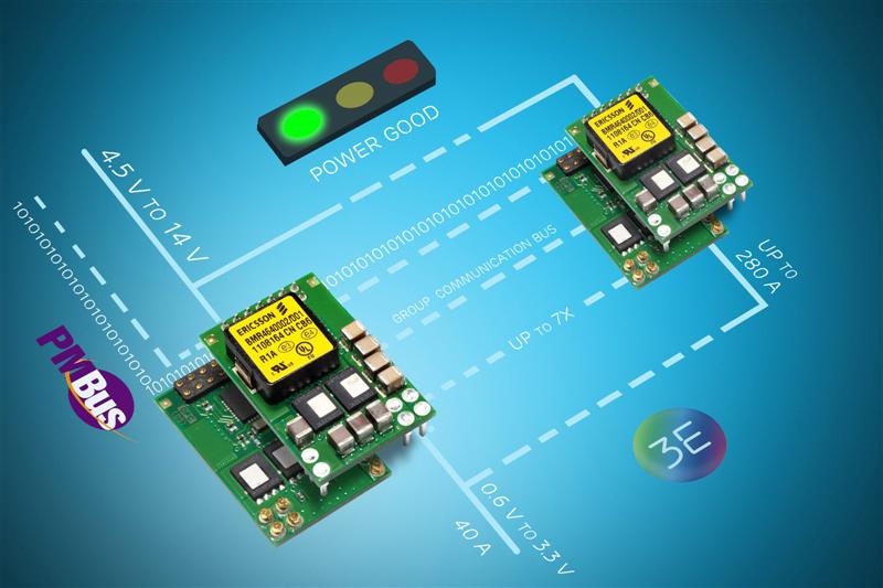 Ericsson's Digital Voltage Regulators Offer New Levels of Control and Energy Saving At up to 40A Output