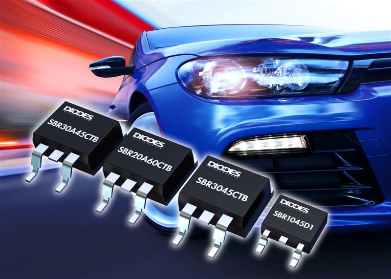 Super Barrier Rectifiers from Diodes Incorporated raise reliability in automotive applications