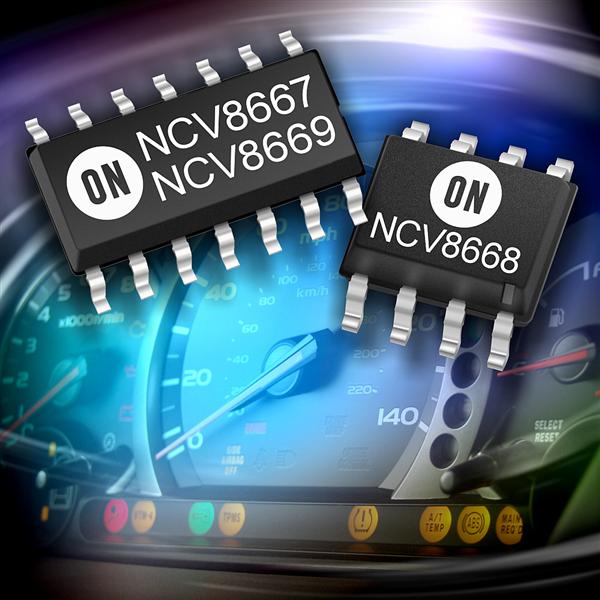 ON Semiconductor expands its automotive LDO voltage regulator portfolio with five new integrated devices