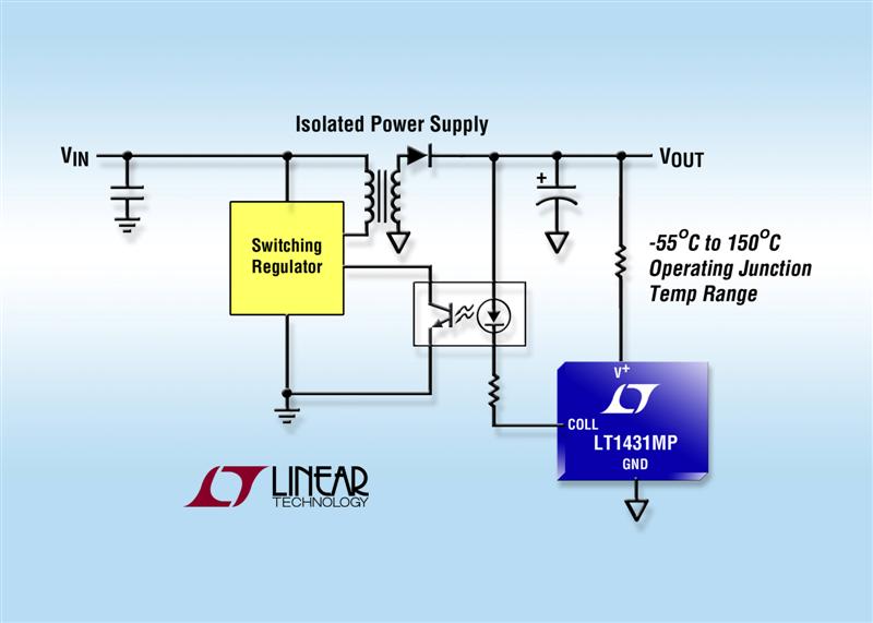 Adjustable Shunt Regulator Operates Over a -55C to 150C Junction Temperature Range