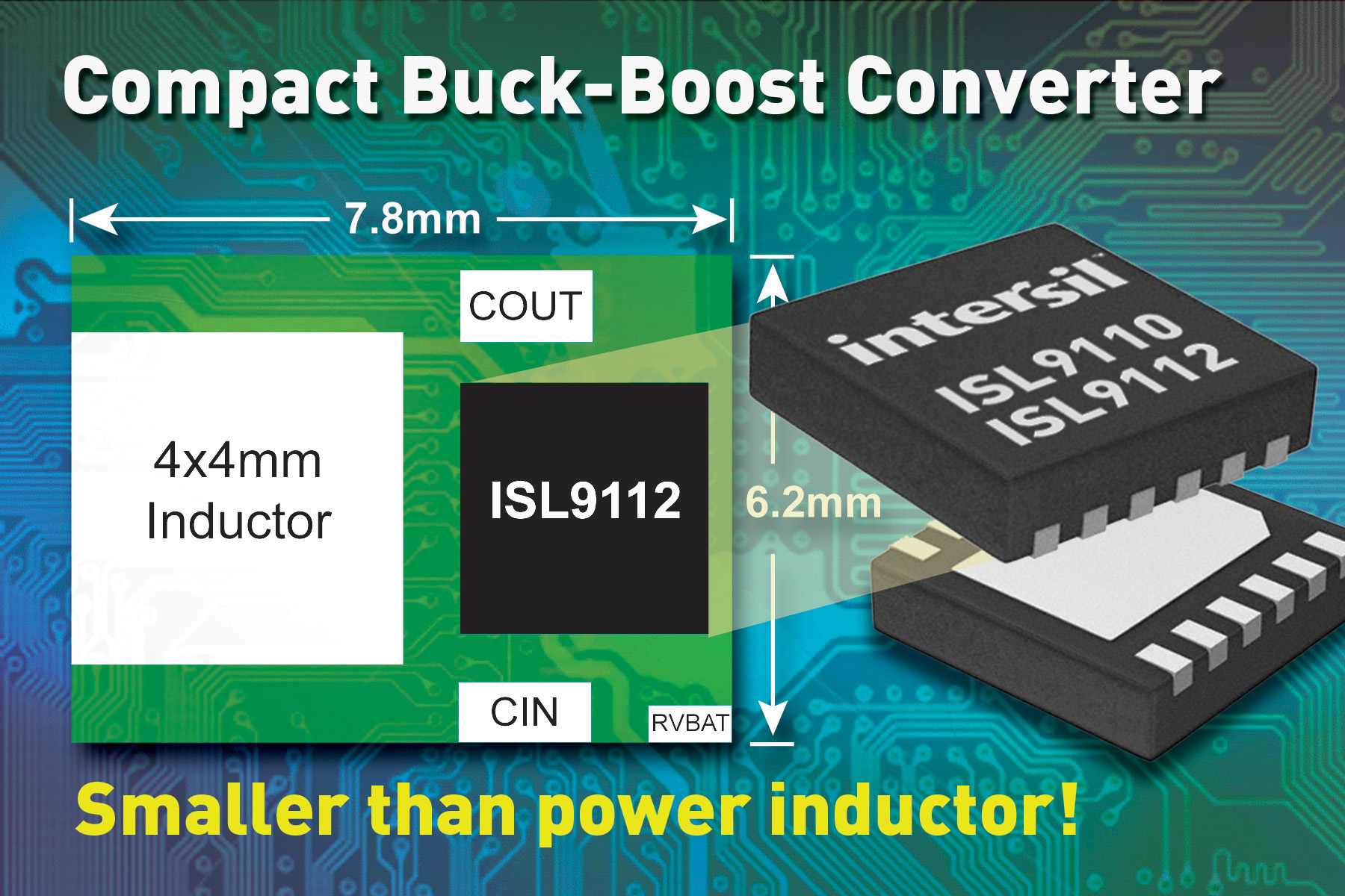 Intersil Introduces Industry's Highest Performance Integrated Buck-Boost Regulator