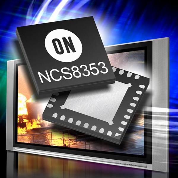 ON Semiconductor unveils Class D audio amplifier for flat panel TVs with digital power limit and selectable gain