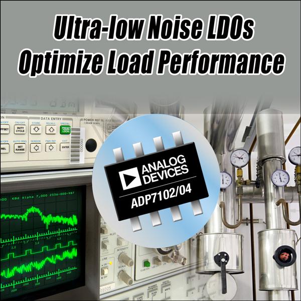 Analog Devices Ultra-Low-Noise LDOs Optimize Load Performance In Communications, Medical And Industrial Systems