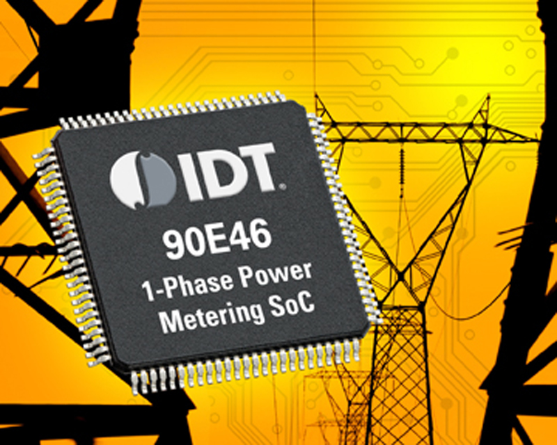 IDT Introduces Worlds Most Advanced Single-phase Power Metering SoC for Smart Grid Applications