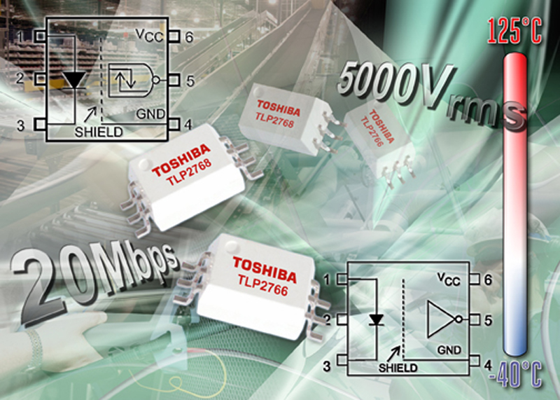 Toshibas Extended Temperature Photocouplers Meet Reinforced Insulation Requirements in Significantly Reduced Package Size