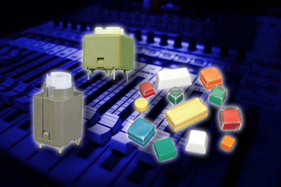 Luso offers highly-reliable Veetronix switches and keycaps for broadcast applications