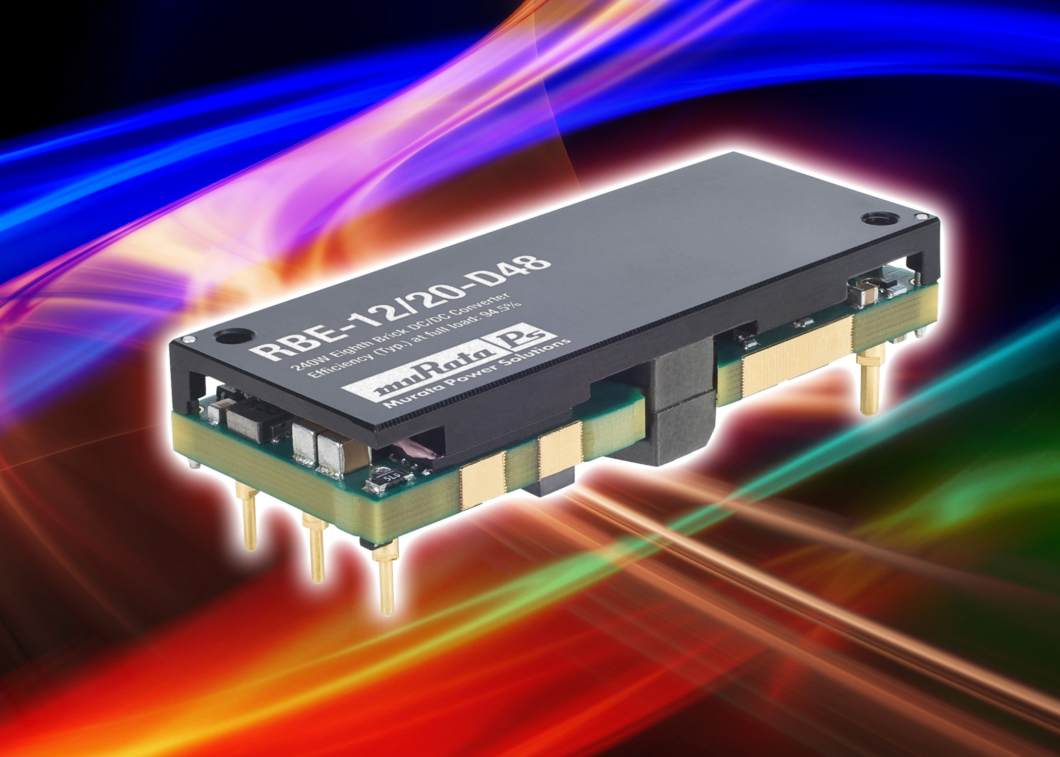 Murata eighth-brick 240-W DC-DC converter achieves 94.5% efficiency