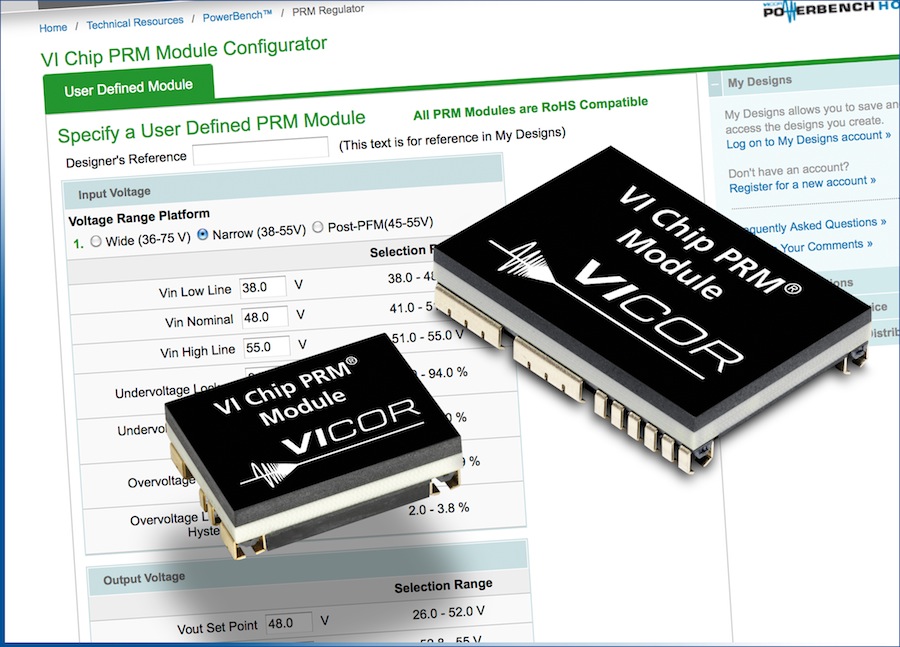 Vicor introduces user-defined, high-performance VI Chip PRM Modules at APEC 2013