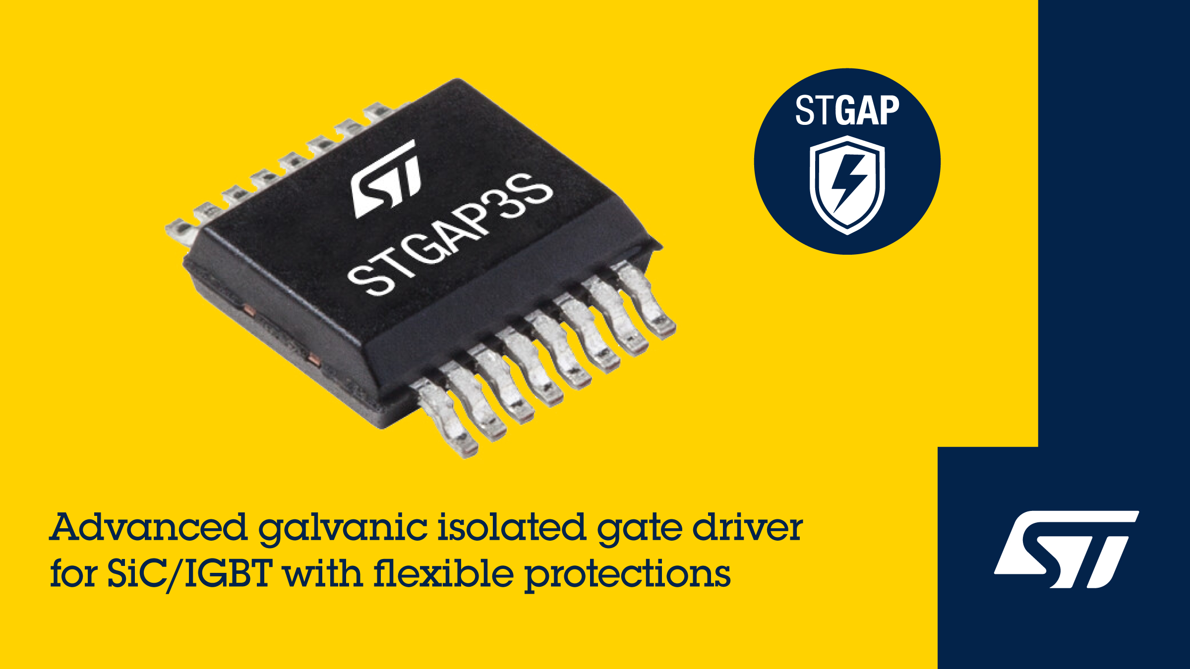 STMicroelectronics' STGAP3S Advanced Galvanically Isolated Gate Drivers ...