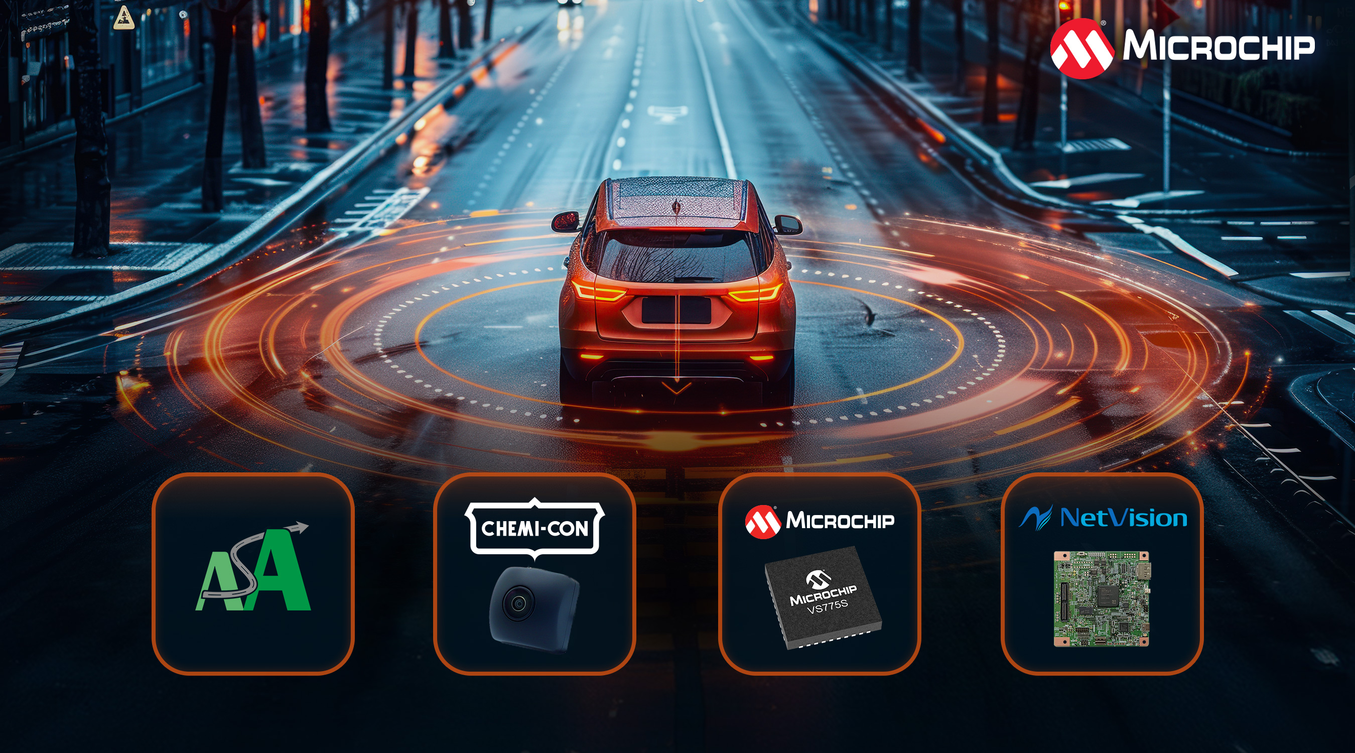 Microchip Partners with Nippon Chemi-Con and NetVision on First ASA-ML Camera Development Ecosystem for Japanese Automotive Market