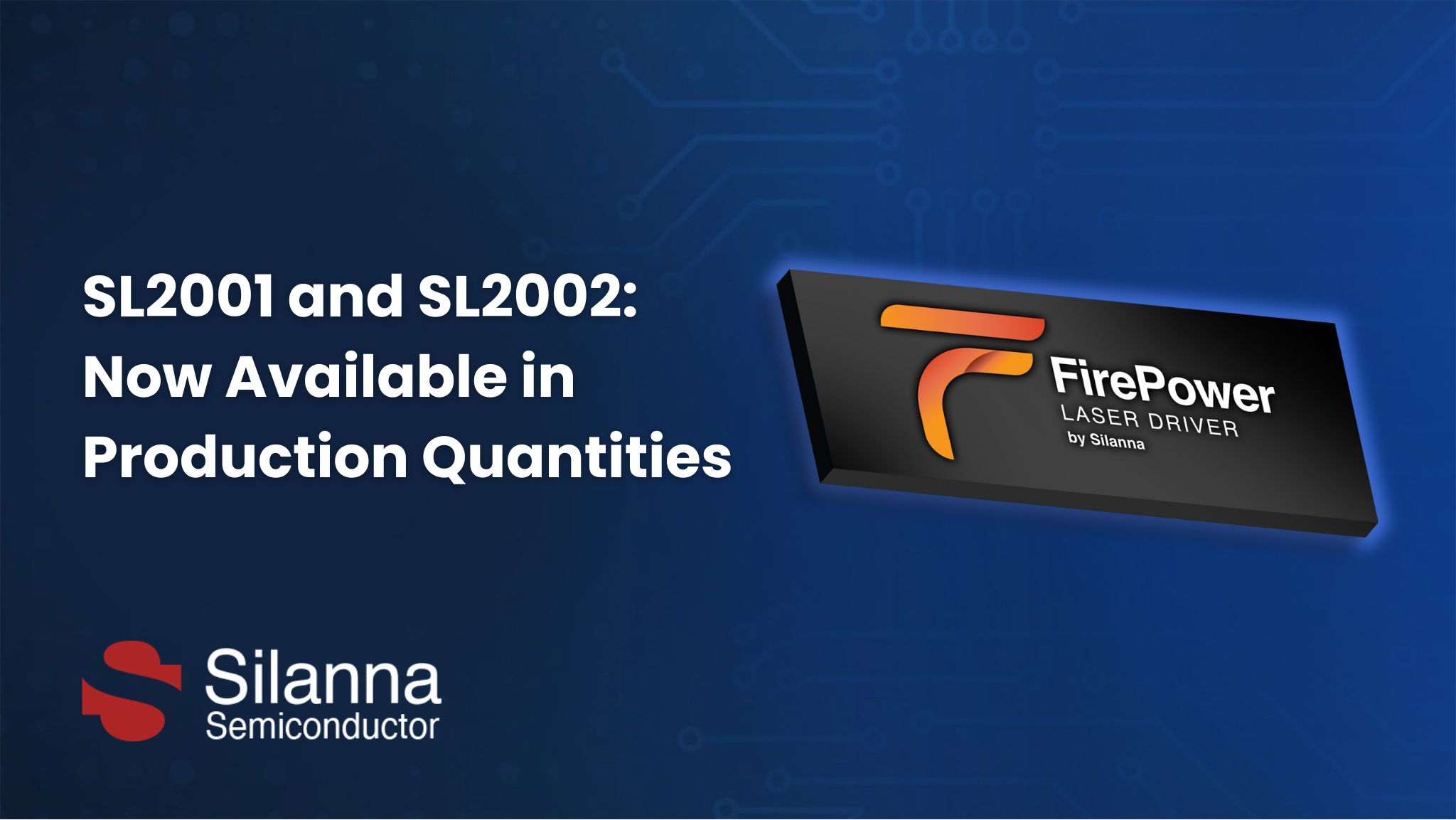 Industry's Smallest, Most Efficient Laser Firing System ICs are Now Available in Production Quantities