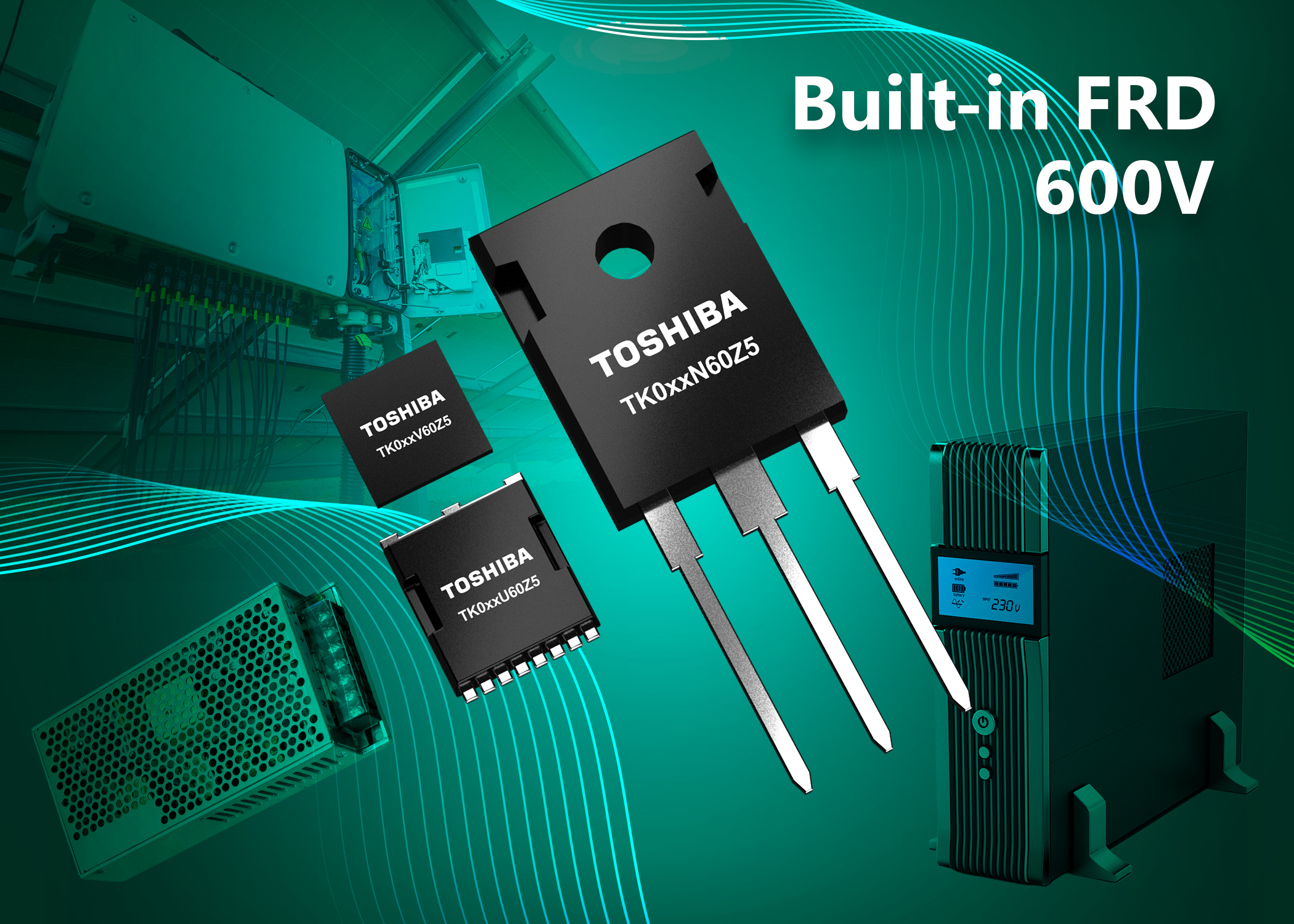 600V Super Junction Power MOSFETs with Built-in Fast-Recovery Diodes for High-Efficiency Power Supply Circuits