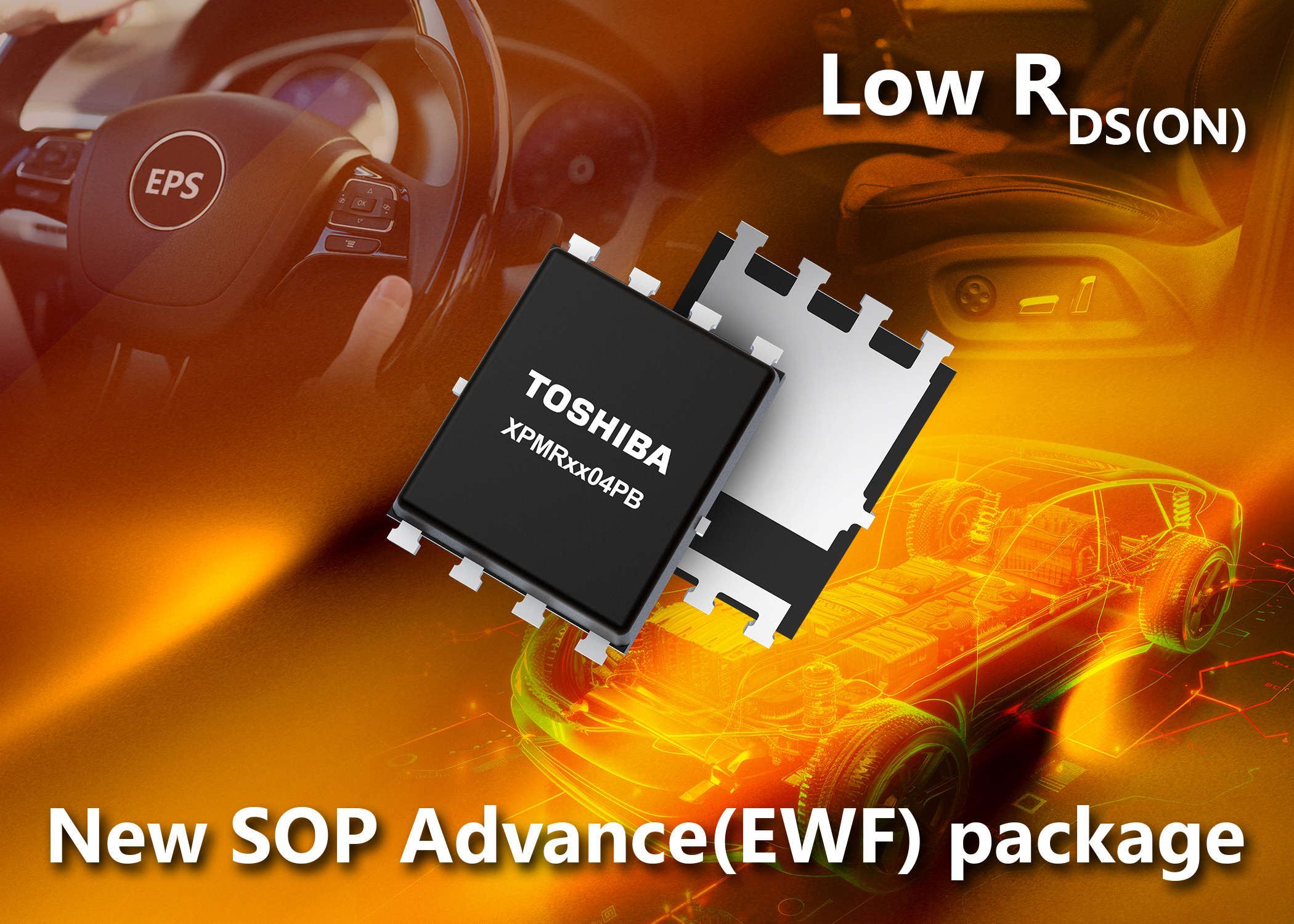 Toshiba Launches 40V N-channel Power MOSFETs in SOP Advance (EWF) Package to Boost Efficiency in Automotive Applications