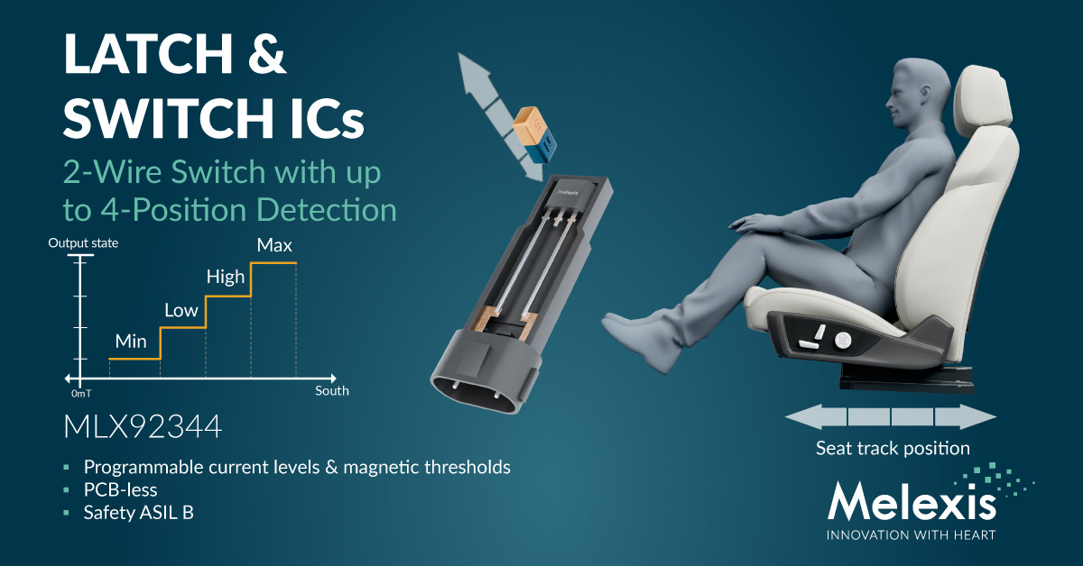 Melexis Introduces the World's First 2-wire 2-bit Hall Switch