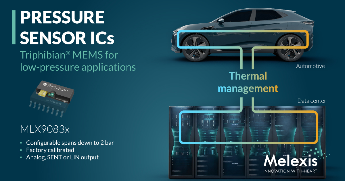 Melexis Expands Groundbreaking Triphibian Technology for Low-Pressure Applications