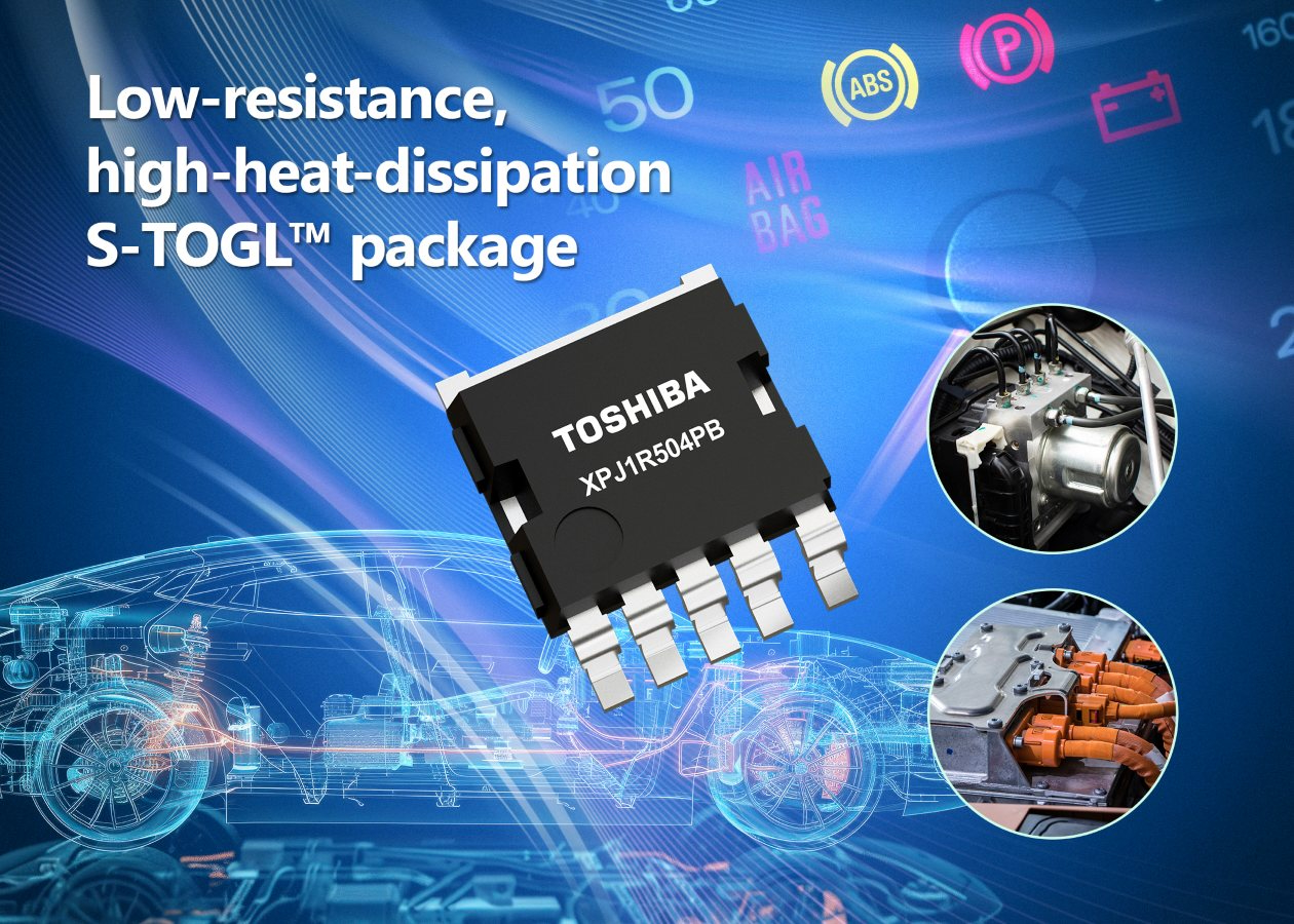Toshiba Expands Lineup of AEC‑Q101 Compliant 40V N-channel MOSFETs in Small, Thermally Enhanced S-TOGL Package